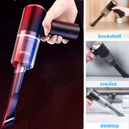 Cordless Mini Vacuum – Sucks Up Car Crumbs, Pet Hair & Desk Mess in Seconds