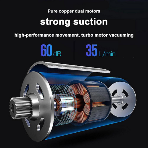 Cordless Mini Vacuum – Sucks Up Car Crumbs, Pet Hair & Desk Mess in Seconds
