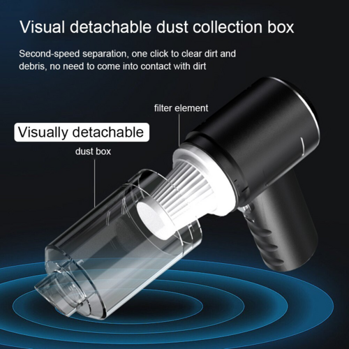 Cordless Mini Vacuum – Sucks Up Car Crumbs, Pet Hair & Desk Mess in Seconds