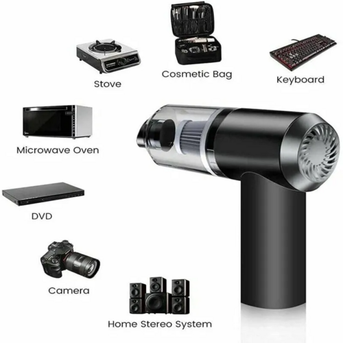 Cordless Mini Vacuum – Sucks Up Car Crumbs, Pet Hair & Desk Mess in Seconds