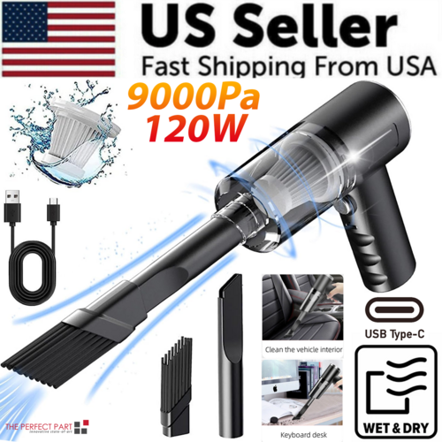 Cordless Mini Vacuum – Sucks Up Car Crumbs, Pet Hair & Desk Mess in Seconds