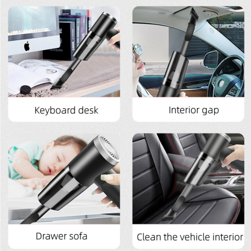 Cordless Mini Vacuum – Sucks Up Car Crumbs, Pet Hair & Desk Mess in Seconds