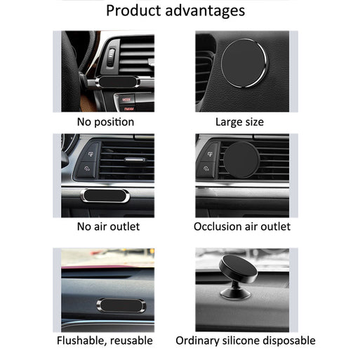 Magnetic Car Phone Mount – Slim, Strong & Totally Cable-Free